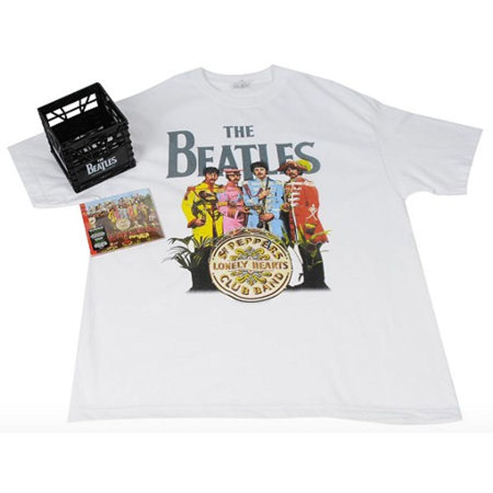 The Beatles Sgt. Pepper's Lonely Hearts Club Band [White T-Shirt] Canadian CD album (CDLP) BTLCDSG500623