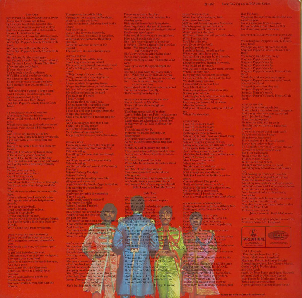 The Beatles Sgt. Pepper's - Wide Spine - EX UK vinyl LP album (LP record)