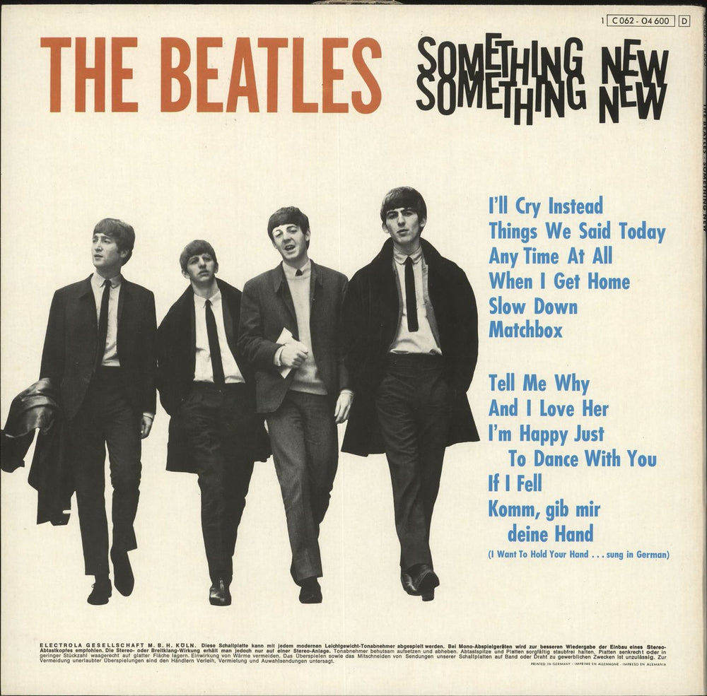 The Beatles Something New - Blue Label - Lam - EX German vinyl LP album (LP record)