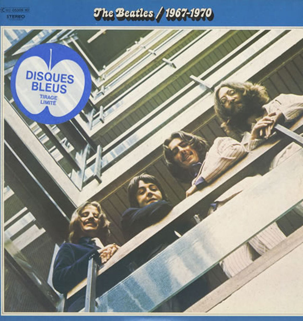 The Beatles The Beatles / 1967-1970 - Blue Vinyl - Stickered French 2-LP vinyl record set (Double LP Album) 2C162-05309/10