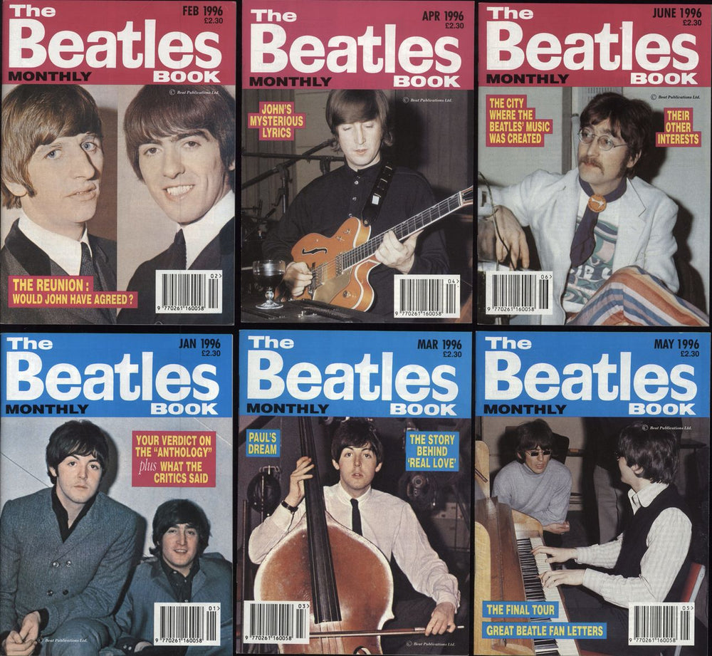 The Beatles The Beatles Book - 1996 - 12 Issues UK magazine TBB 1996