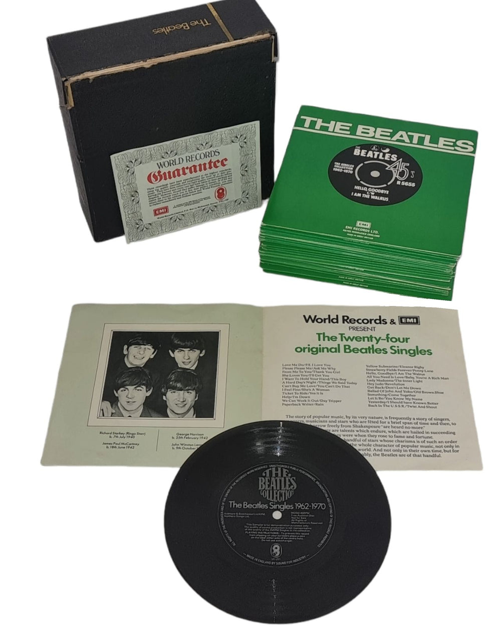 The Beatles The Beatles Collection + Insert & Flexi - EX UK 7" single box set