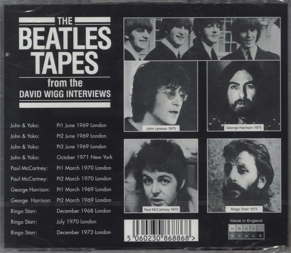 The Beatles The Beatles Tapes From The David Wigg Interviews UK 2 CD album set (Double CD)