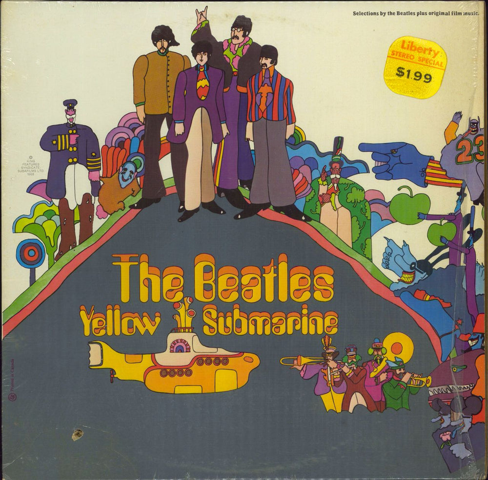 The Beatles Yellow Submarine Canadian vinyl LP album (LP record) SW-153