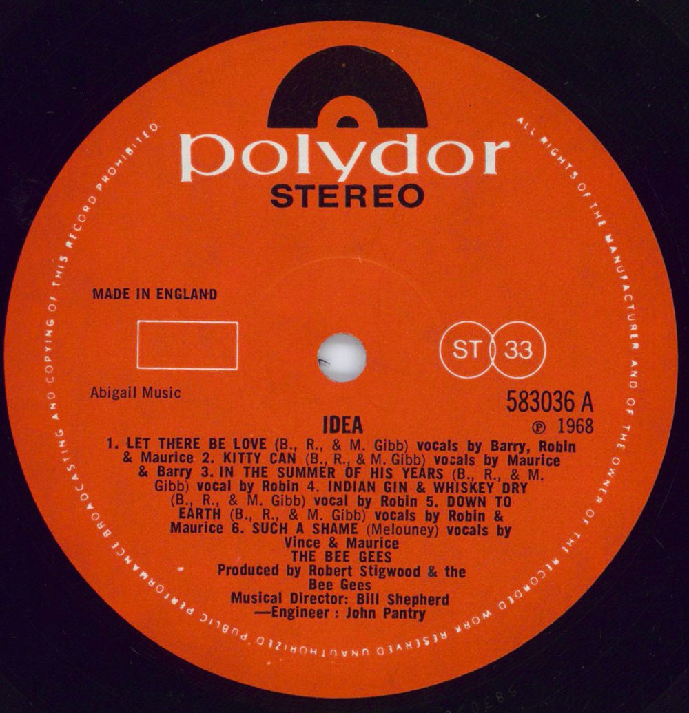 The Bee Gees Idea - 1st UK vinyl LP album (LP record) BGELPID776796