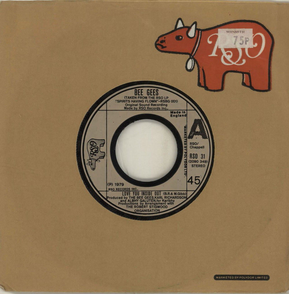 The Bee Gees Love You Inside Out UK 7" vinyl single (7 inch record / 45) RSO31