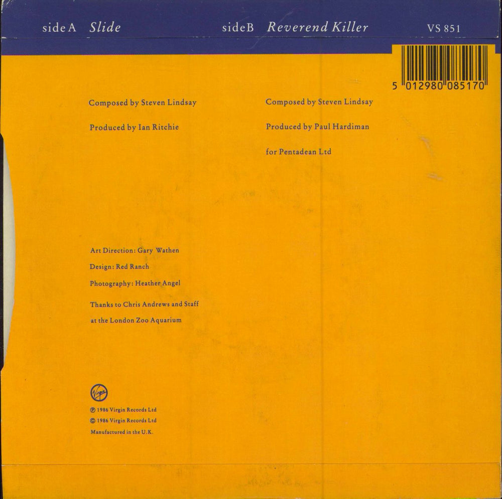 The Big Dish Slide UK 7" vinyl single (7 inch record / 45) 5012980085170