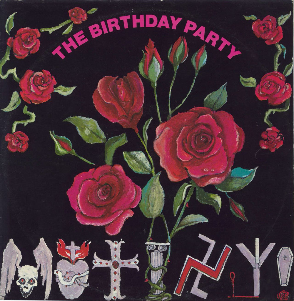 The Birthday Party Mutiny + insert - EX UK 12" vinyl single (12 inch record / Maxi-single) 12MUTE29