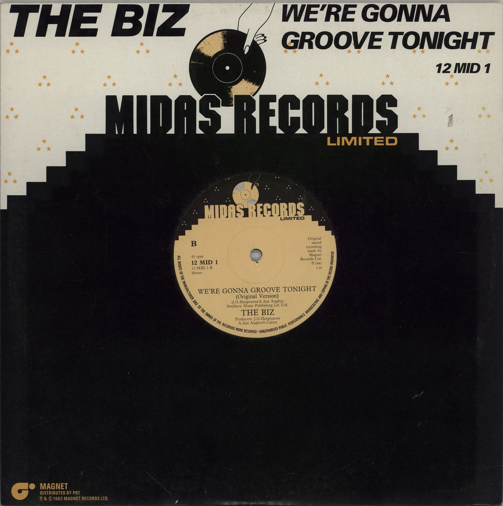 The Biz We're Gonna Groove Tonight UK 12" vinyl single (12 inch record / Maxi-single)