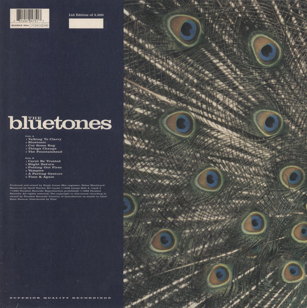 The Bluetones Expecting To Fly - Un-numbered UK vinyl LP album (LP record) 731454047517