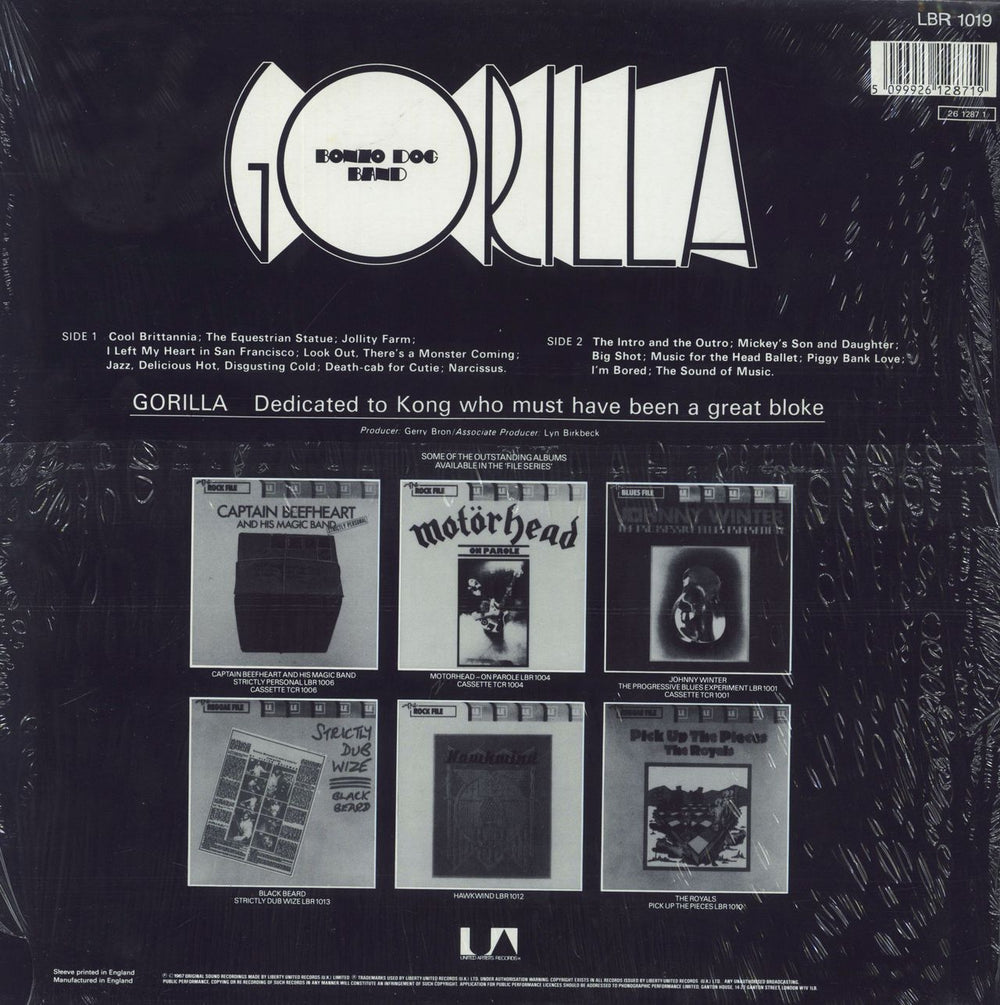 The Bonzo Dog Doo Dah Band Gorilla UK vinyl LP album (LP record)