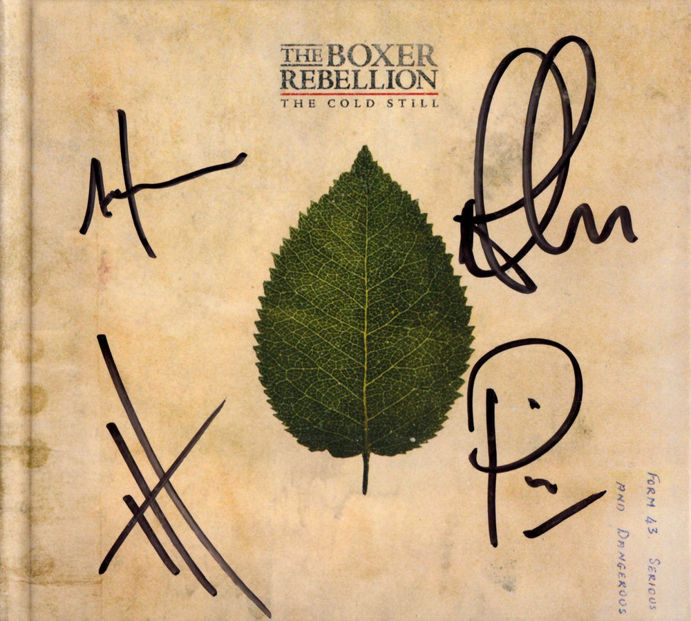 The Boxer Rebellion The Cold Still - Autographed UK CD album (CDLP) TBR005CD