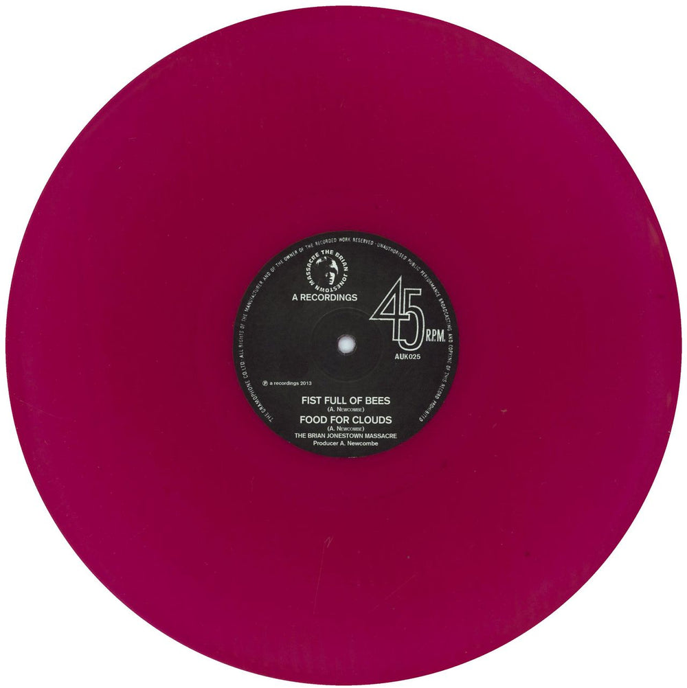 The Brian Jonestown Massacre Fist Full Of Bees - RSD13 - Purple Vinyl UK 12" vinyl single (12 inch record / Maxi-single) BJW12FI814788