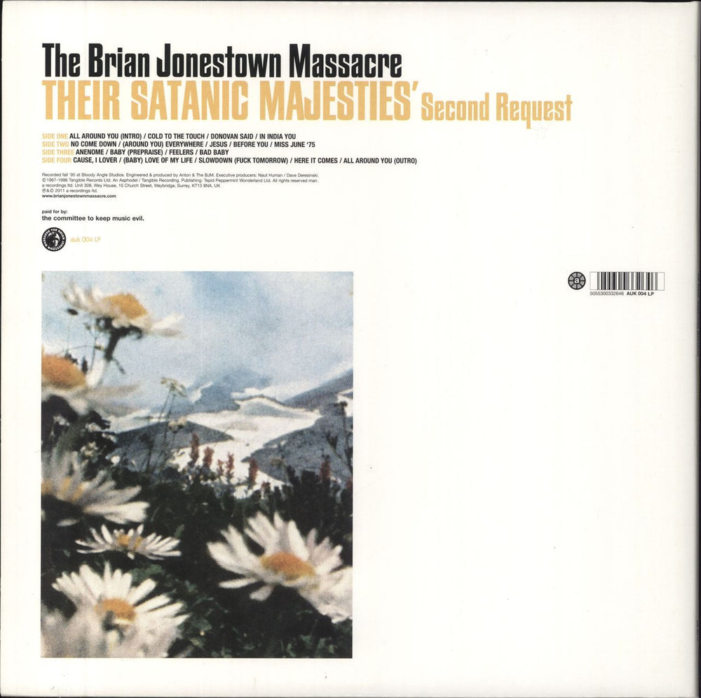 The Brian Jonestown Massacre Their Satanic Majesties Second Request UK 2-LP vinyl record set (Double LP Album) 5055300332646