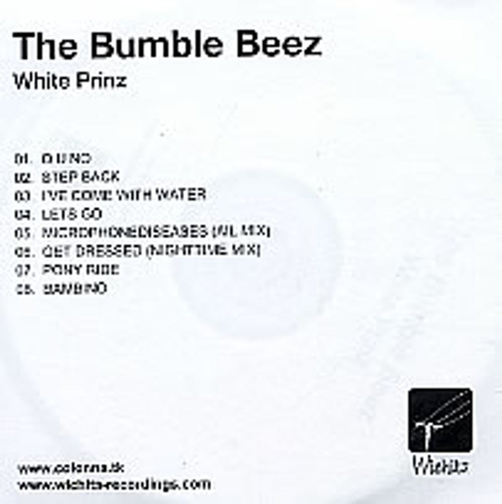 The Bumblebeez White Printz UK Promo CD-R acetate CD-R ACETATE