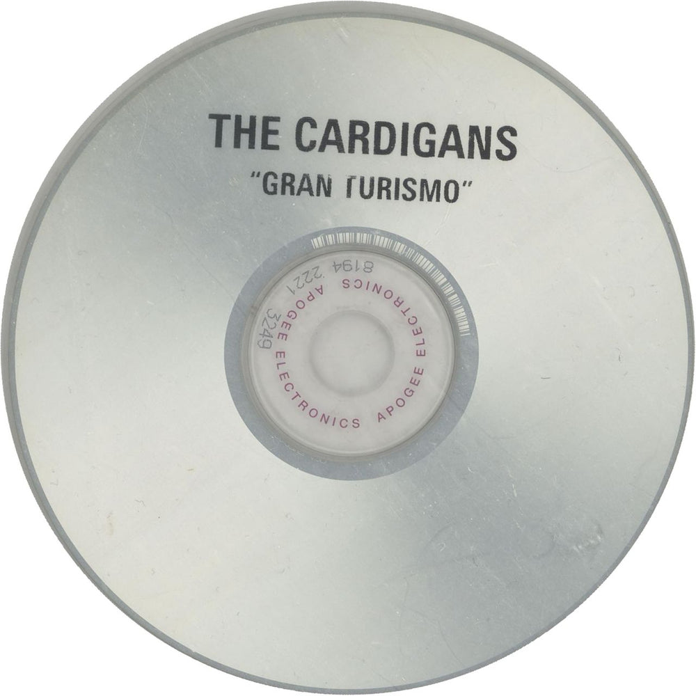 The Cardigans Gran Turismo UK Promo CD-R acetate CDGCRGR124216