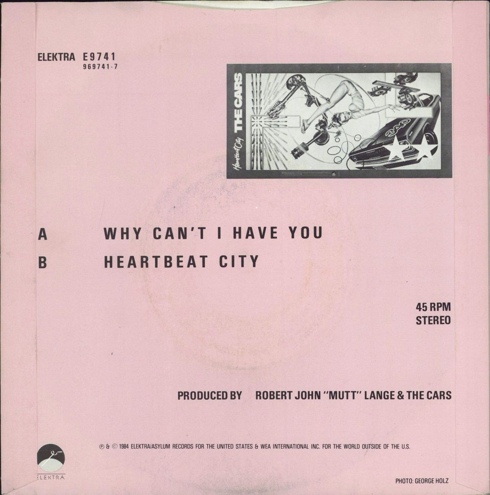 The Cars Why Can't I Have You UK 7" vinyl single (7 inch record / 45)