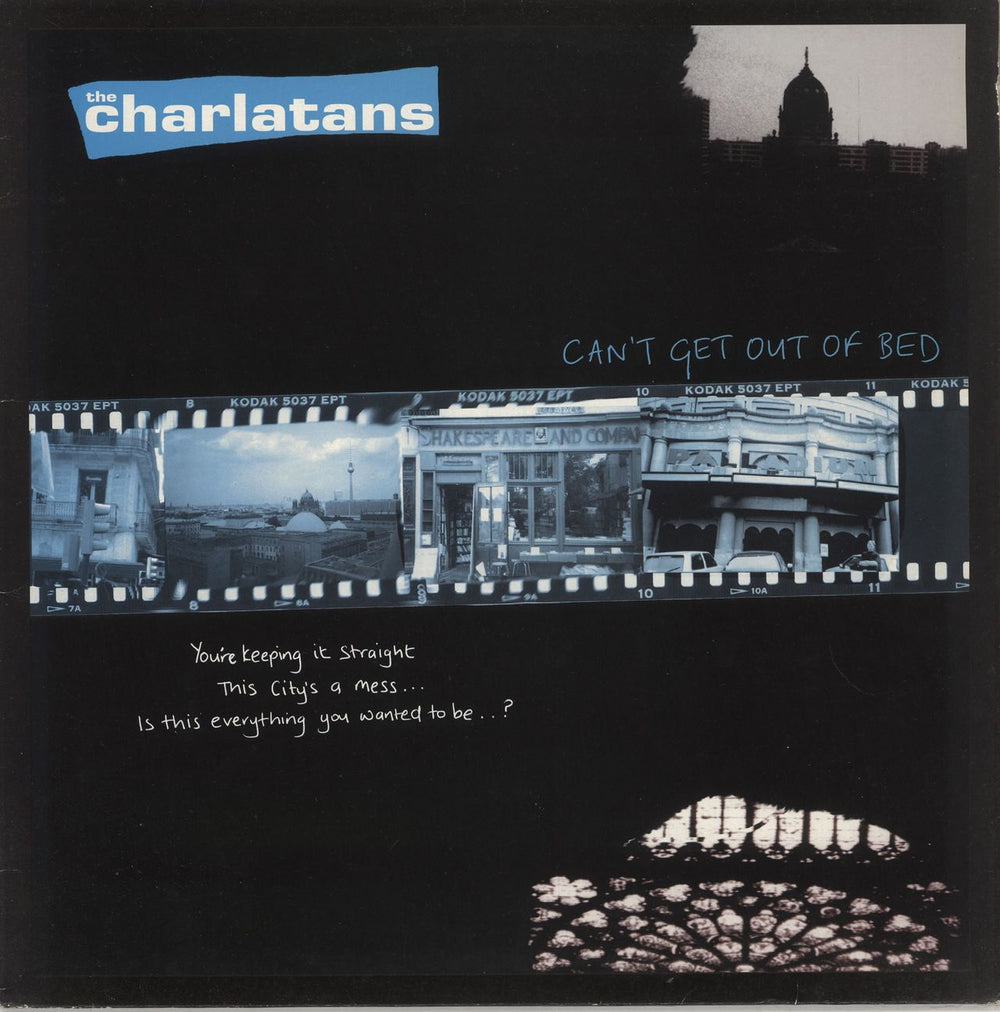 The Charlatans (UK) Can't Get Out Of Bed UK 12" vinyl single (12 inch record / Maxi-single) BBQ27T