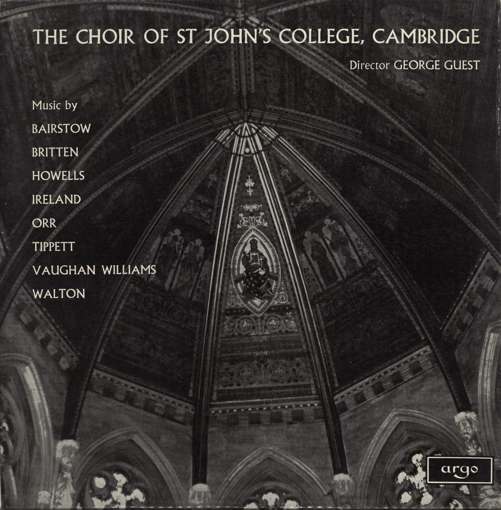 The Choir Of St. John's College, Cambridge Twentieth Century Church Music UK vinyl LP album (LP record) ZRG5340