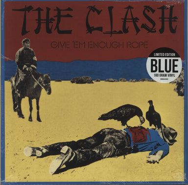 The Clash Give 'Em Enough Rope - 180gm Blue Vinyl - Sealed UK vinyl LP album (LP record) 88985431091