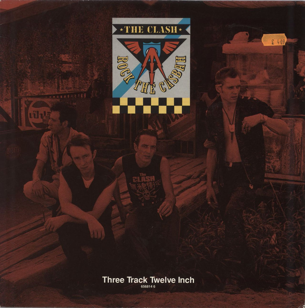 The Clash Rock The Casbah UK 12" vinyl single (12 inch record / Maxi-single) 656814-6