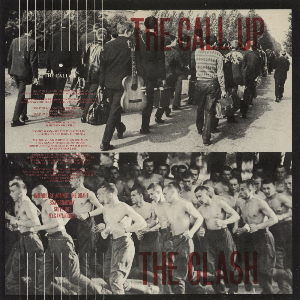 The Clash The Call Up UK 7" vinyl single (7 inch record / 45) CBS9339