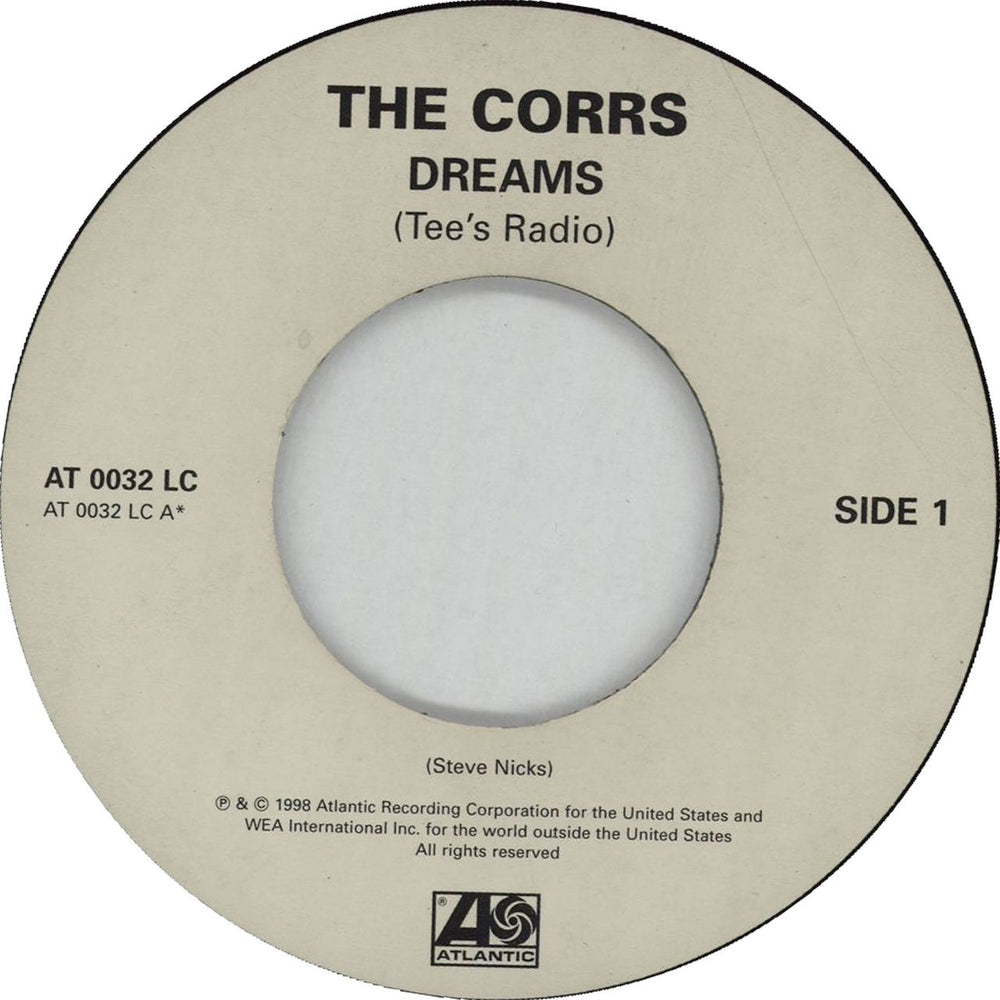 The Corrs Dreams UK 7" vinyl single (7 inch record / 45) AT0032LC