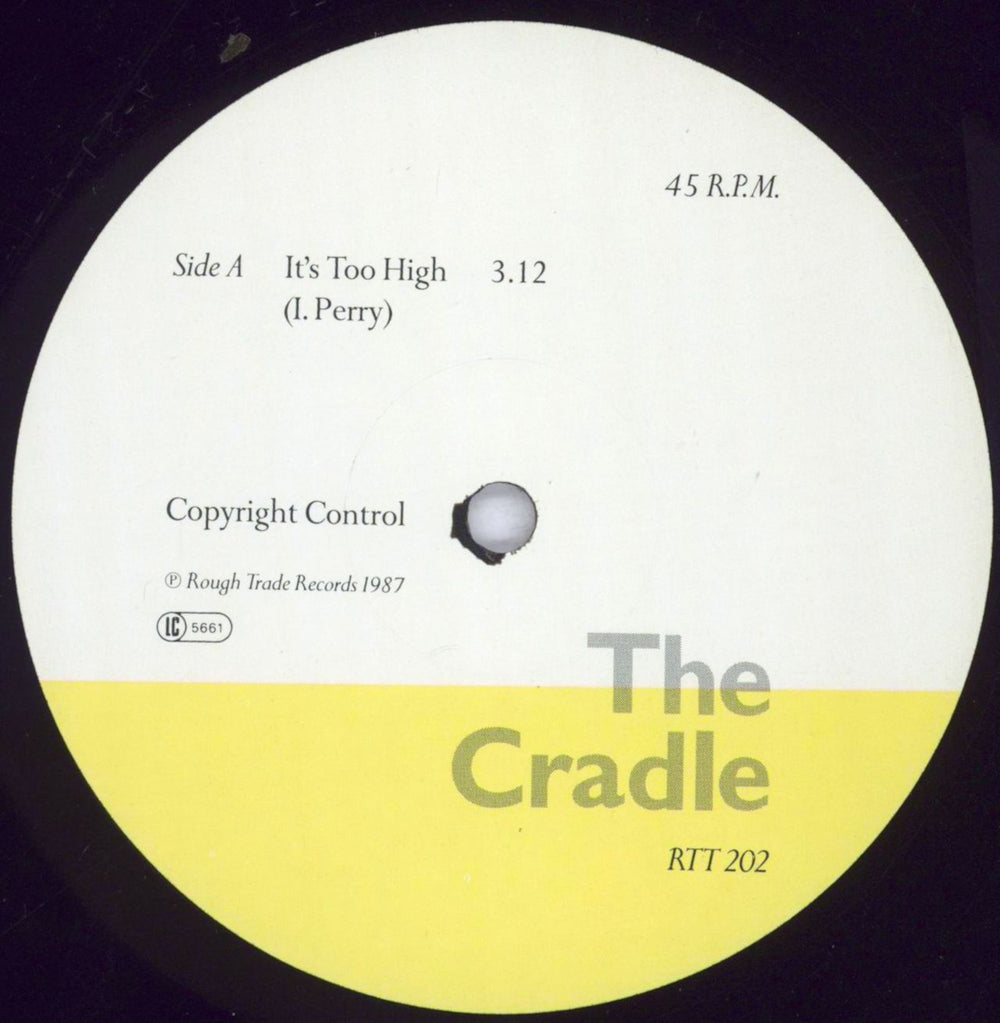 The Cradle It's Too High + Press Release UK 12" vinyl single (12 inch record / Maxi-single) TGX12IT832086