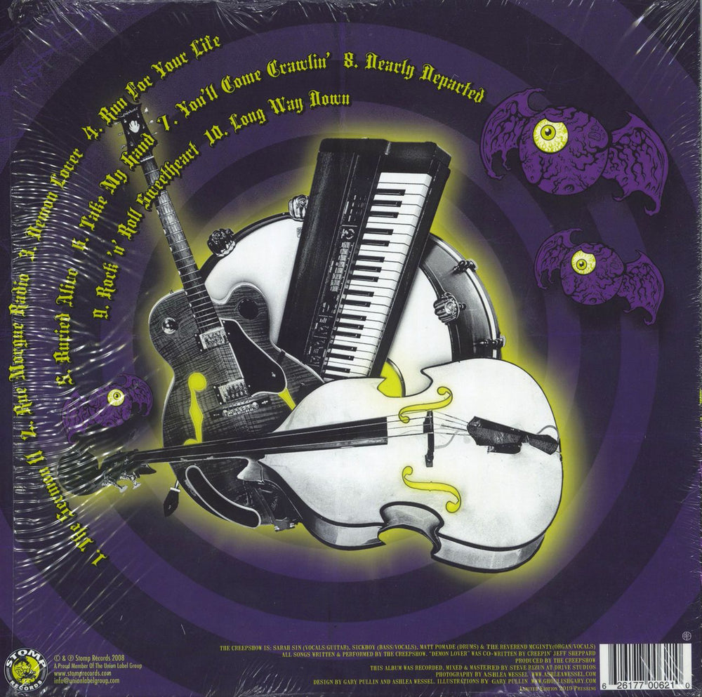The Creepshow Run For Your Life - Purple Vinyl + Shrink UK vinyl LP album (LP record) 626177006210