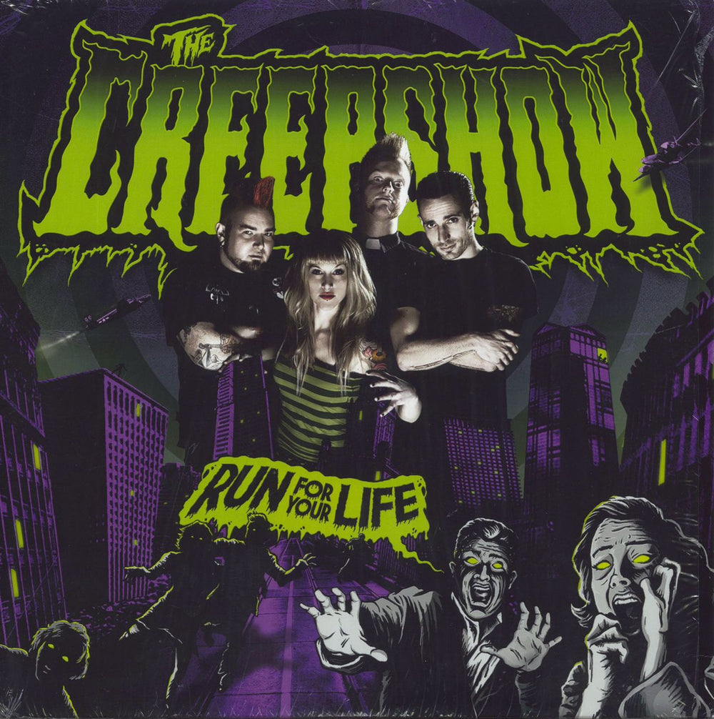 The Creepshow Run For Your Life - Purple Vinyl + Shrink UK vinyl LP album (LP record) STMP062-1