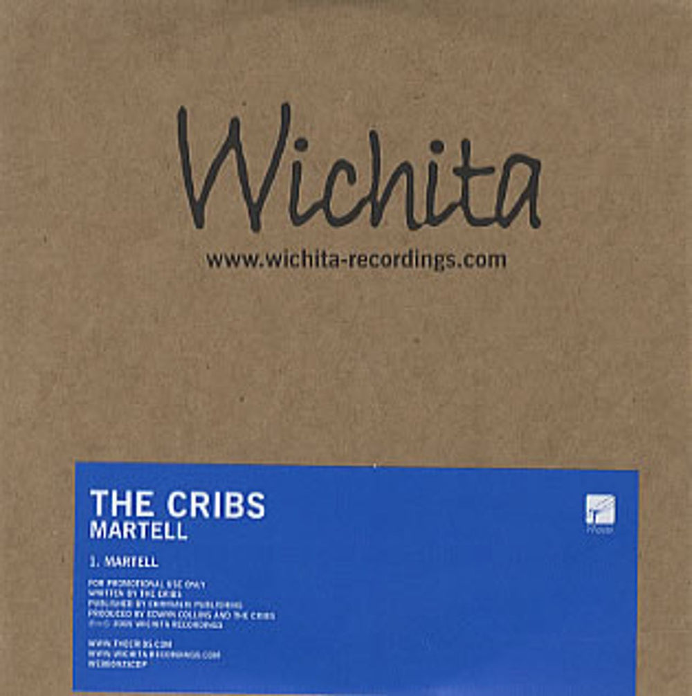 The Cribs Martell UK Promo CD single (CD5 / 5") WEBB092SCDP