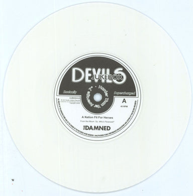 The Damned A Nation Fit For Heroes - Complete set of Blue, Red & White Vinyl UK 7" vinyl single (7 inch record / 45) DAM07AN810856