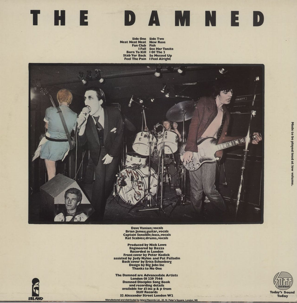 The Damned Damned Damned Damned - 1st UK vinyl LP album (LP record)