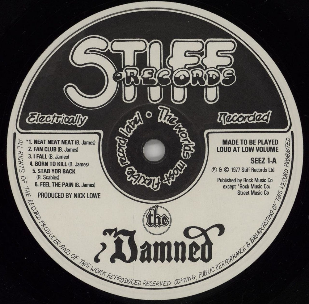 The Damned Damned Damned Damned - 1st UK vinyl LP album (LP record) DAMLPDA88396