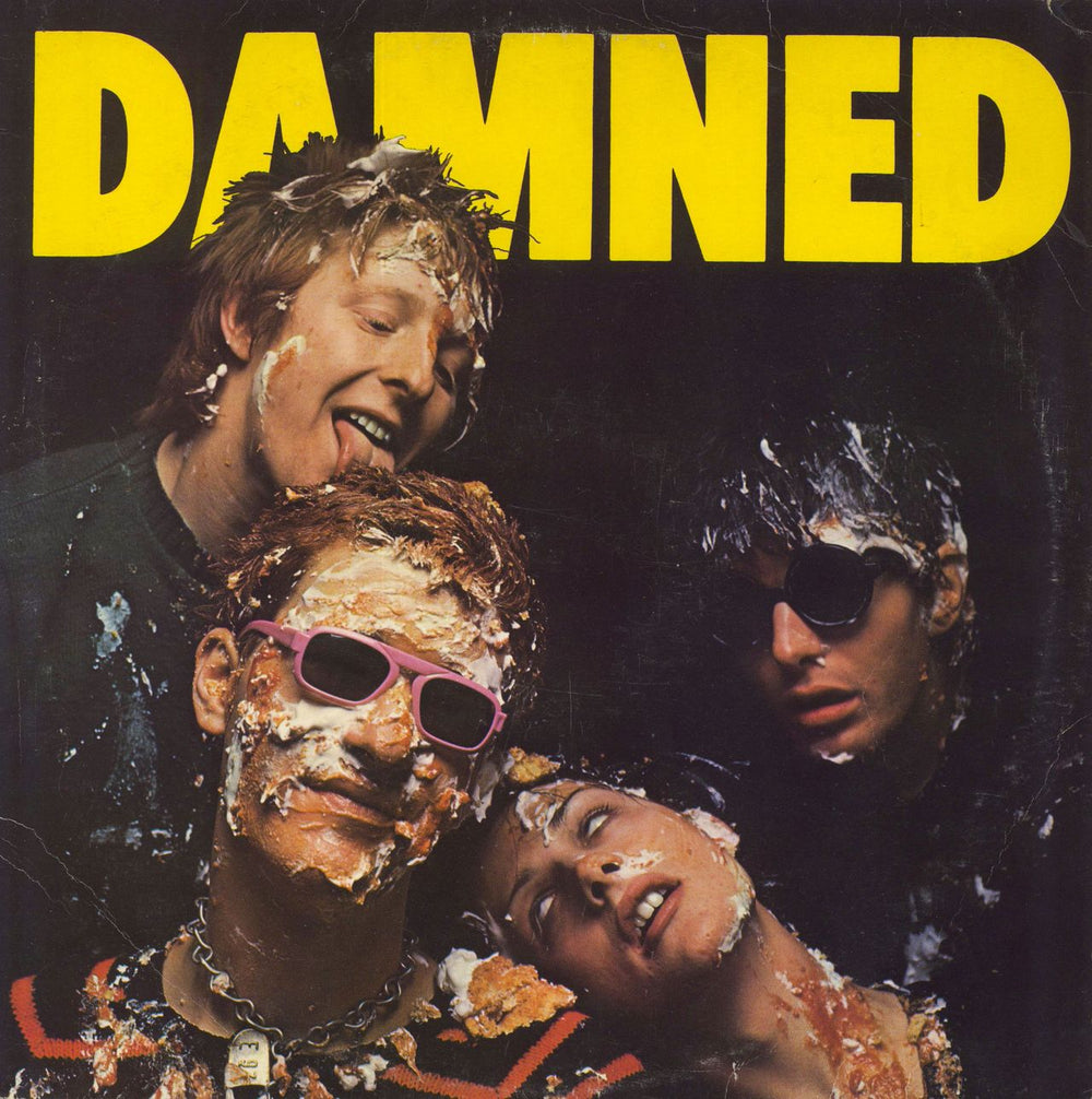 The Damned Damned Damned Damned - Hot Rods Sleeve - VG UK vinyl LP album (LP record) SEEZ1