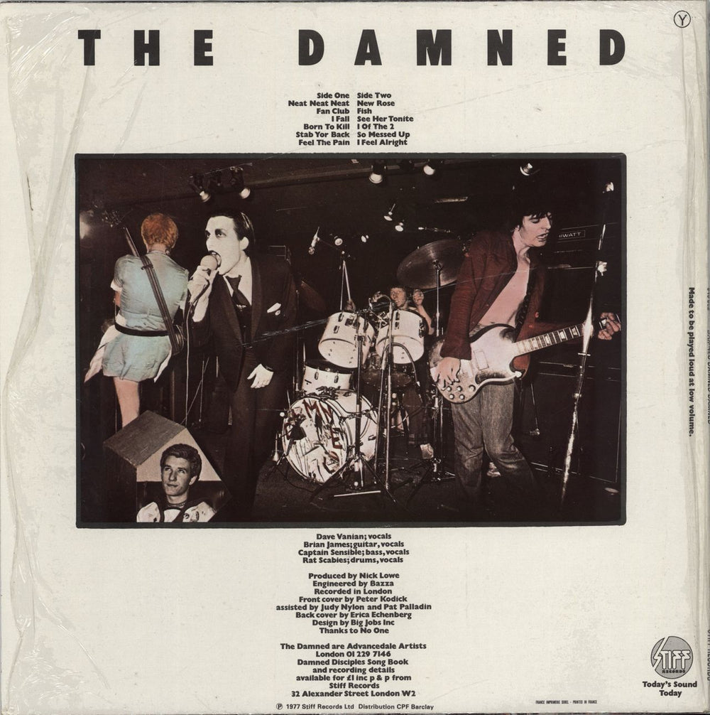 The Damned Damned Damned Damned - Shrink French vinyl LP album (LP record)