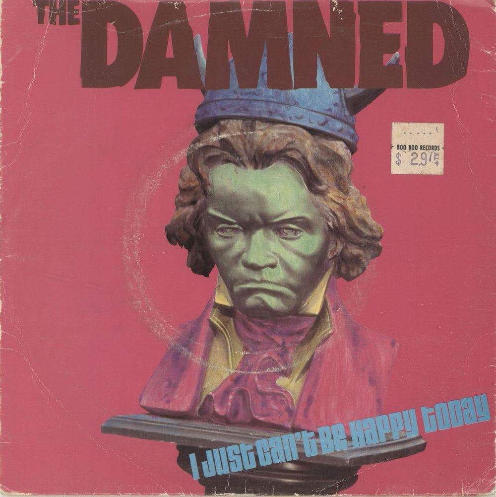 The Damned I Just Can't Be Happy Today - EX UK 7" vinyl single (7 inch record / 45) CHIS120