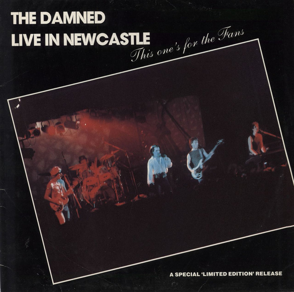 The Damned Live In Newcastle - VG UK vinyl LP album (LP record) DAMU2