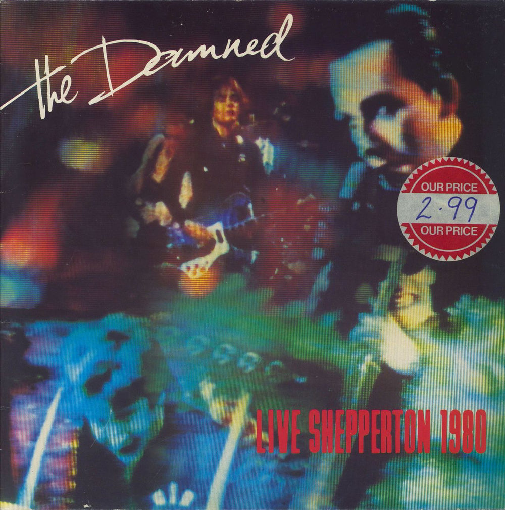 The Damned Live Shepperton 1980 UK vinyl LP album (LP record) NED1