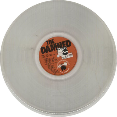 The Damned Machine Gun Etiquette - Clear Vinyl UK vinyl LP album (LP record) DAMLPMA313429