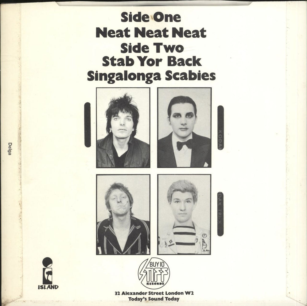 The Damned Neat Neat Neat - 1st - P/S - EX UK 7" vinyl single (7 inch record / 45)