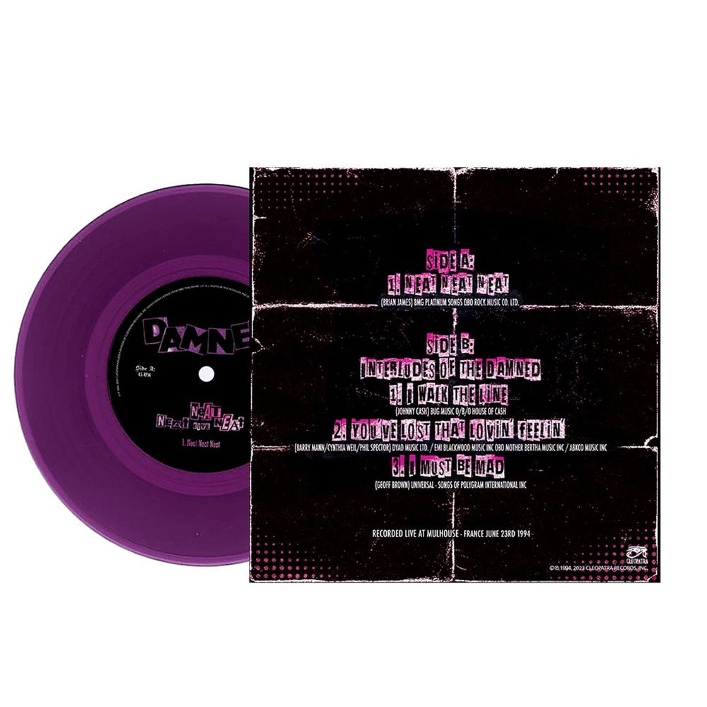 The Damned Neat Neat Neat - Opaque Purple Vinyl - Sealed US 7" vinyl single (7 inch record / 45) DAM07NE829847