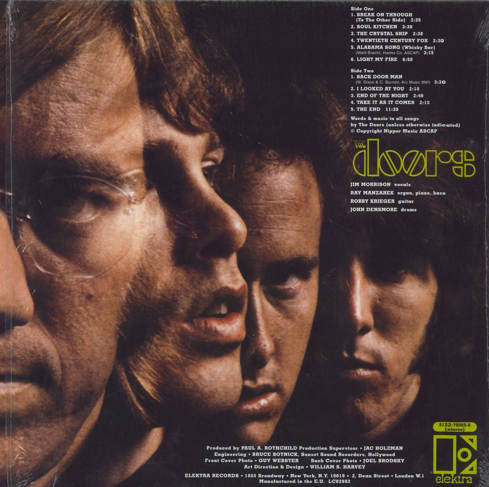 The Doors The Doors - 180gm - stickered shrink UK vinyl LP album (LP record) 081227986506