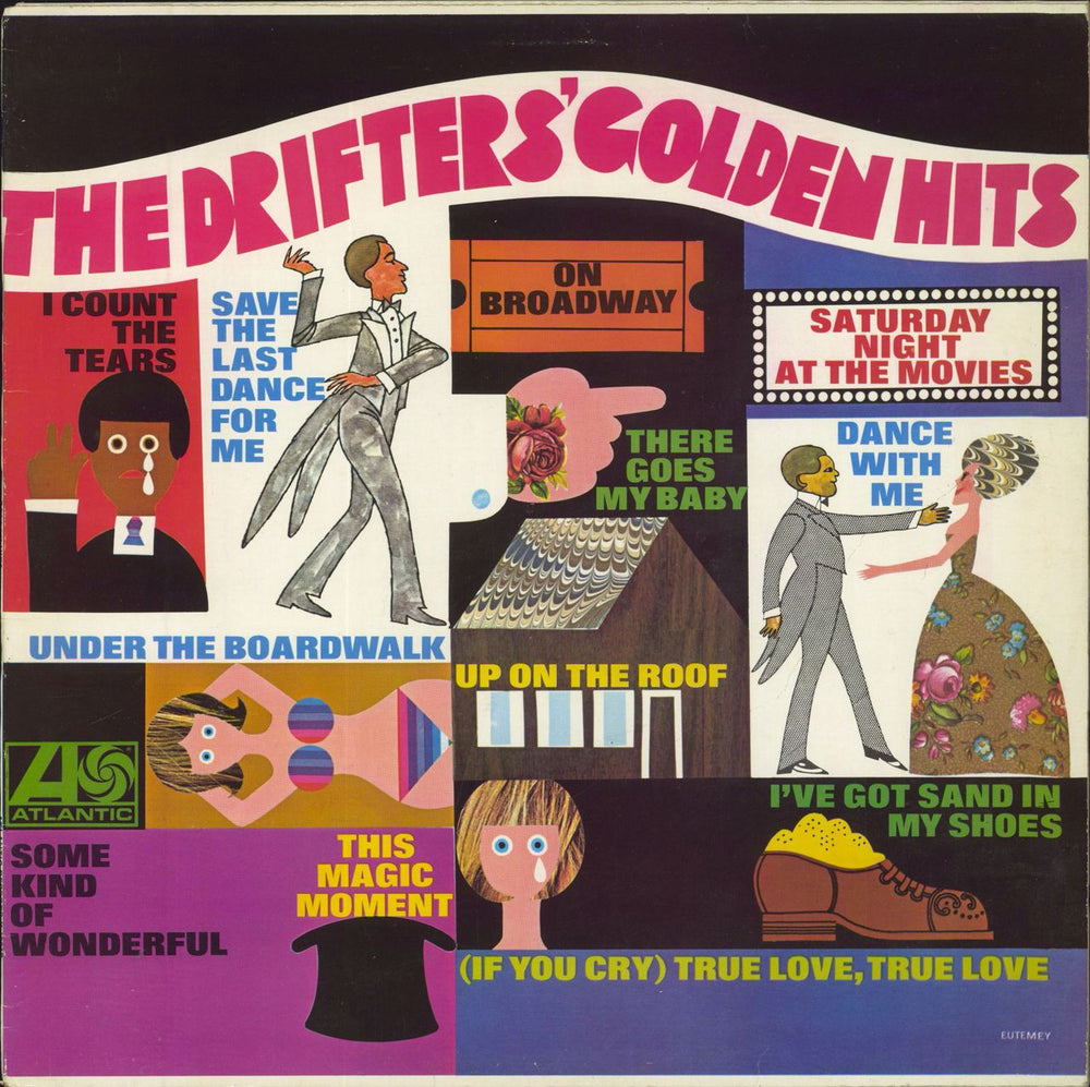 The Drifters Golden Hits UK vinyl LP album (LP record) K40018