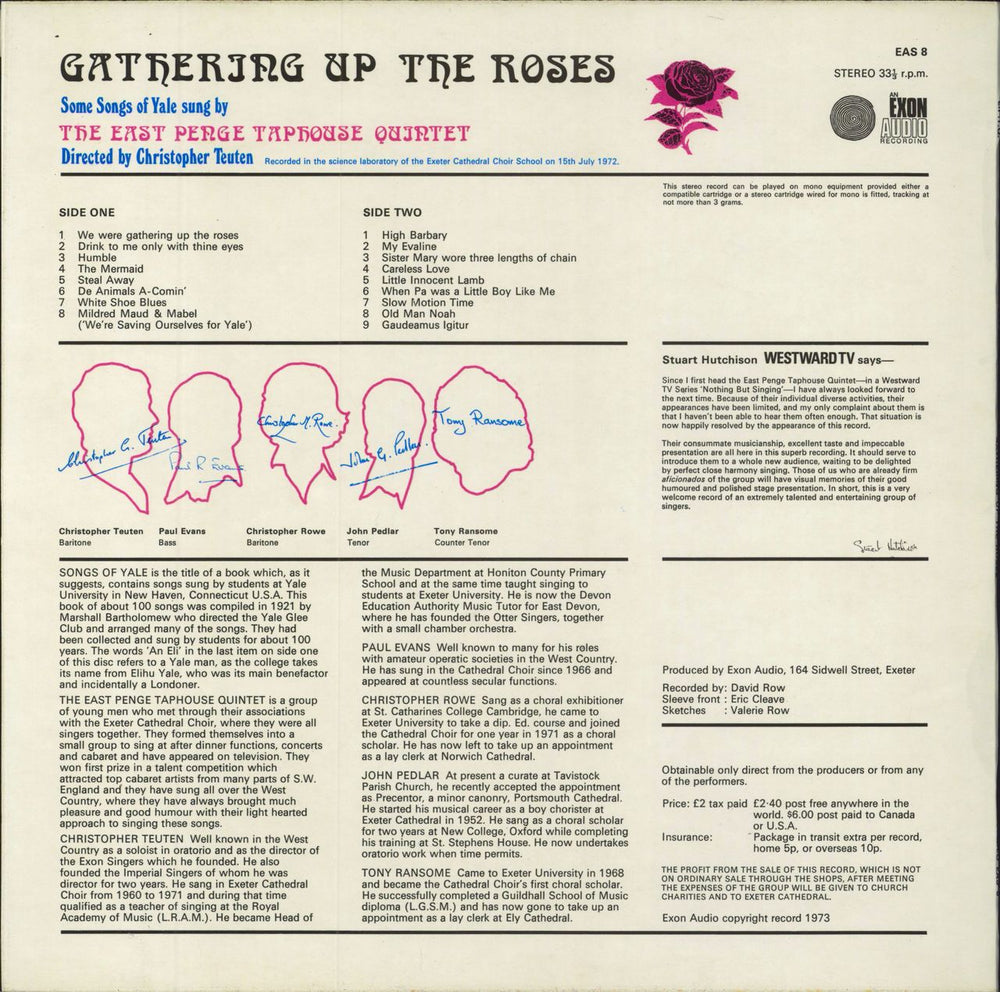 The East Penge Taphouse Quintet Gathering Up The Roses UK vinyl LP album (LP record)