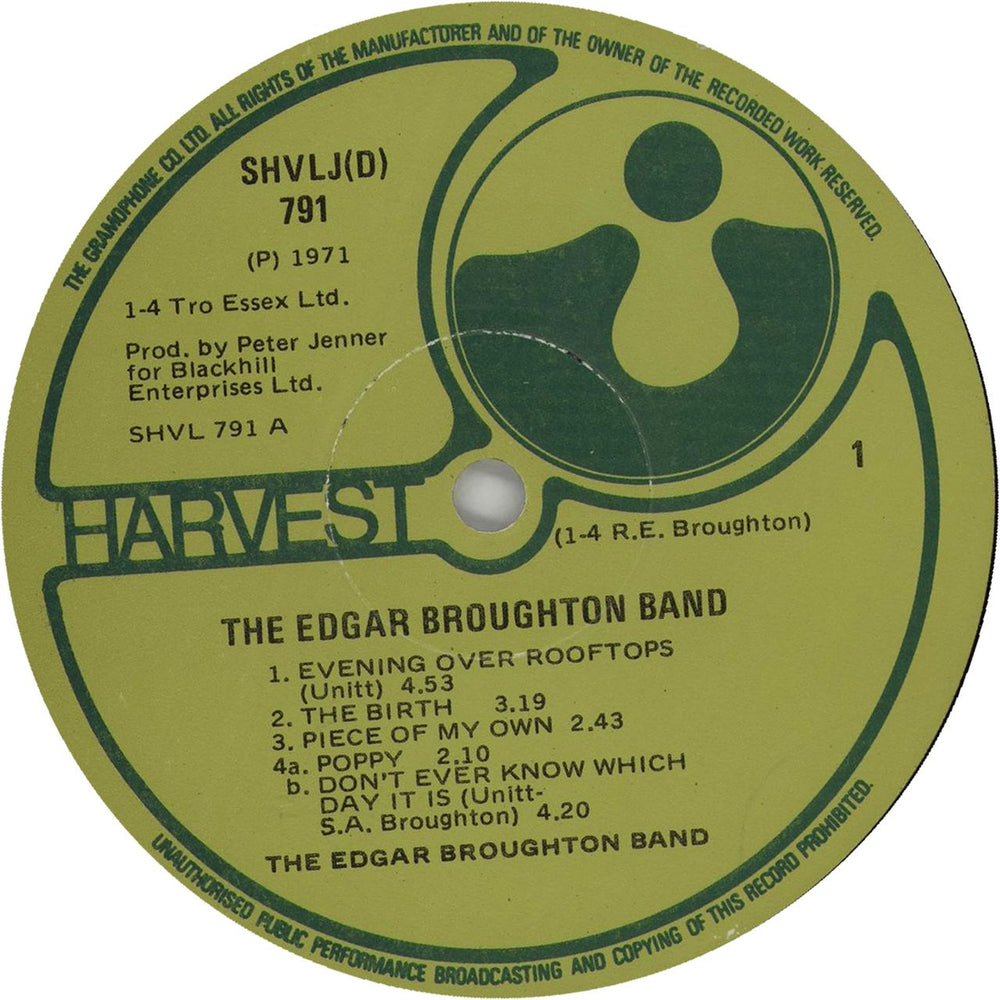 The Edgar Broughton Band Edgar Broughton Band South African vinyl LP album (LP record) EDBLPED659324