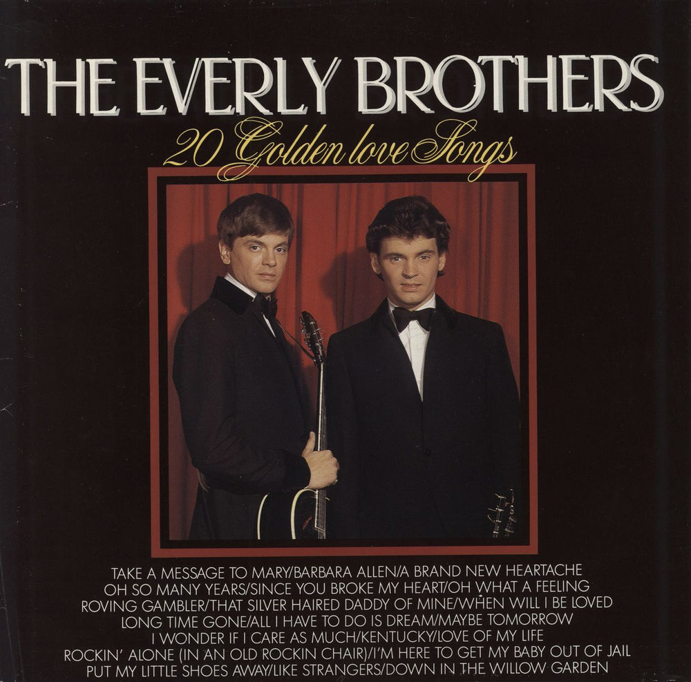 The Everly Brothers 20 Golden Love Songs Dutch vinyl LP album (LP record) MA5785