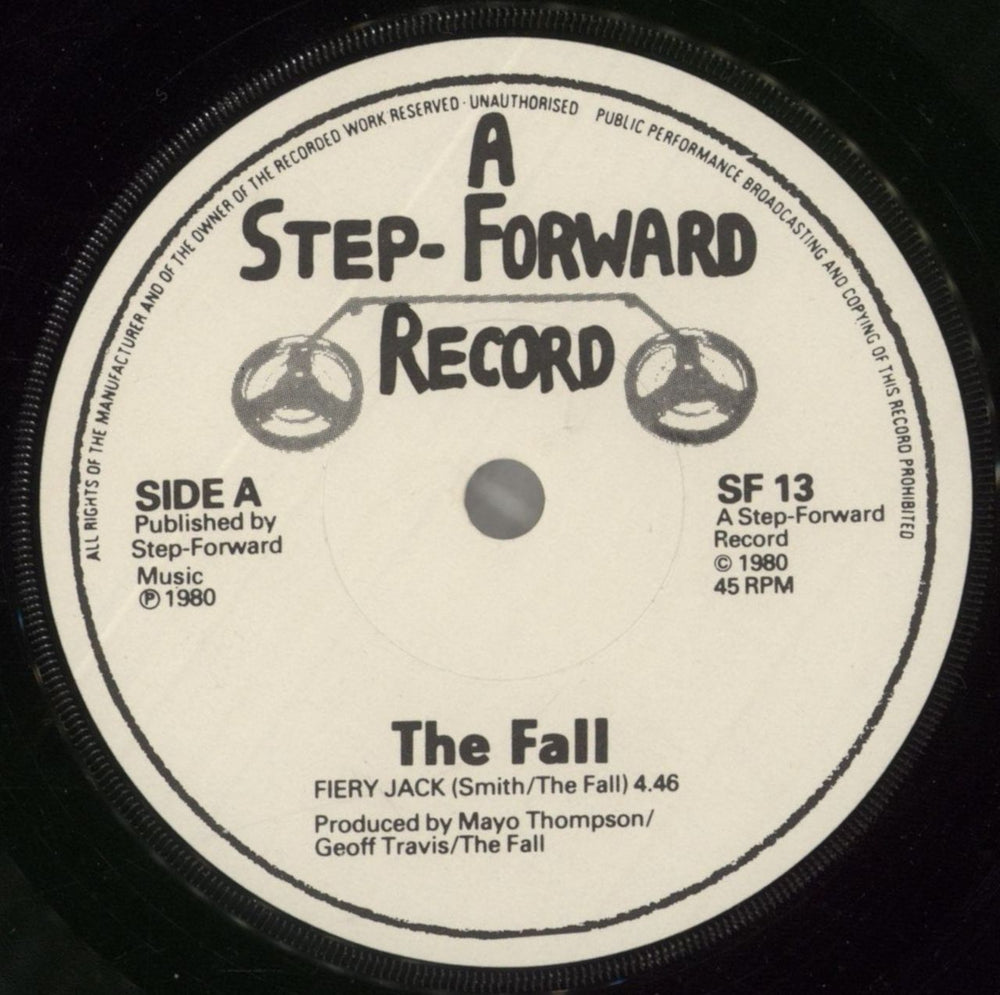 The Fall Fiery Jack - 1st - EX UK 7" vinyl single (7 inch record / 45) FLL07FI737180