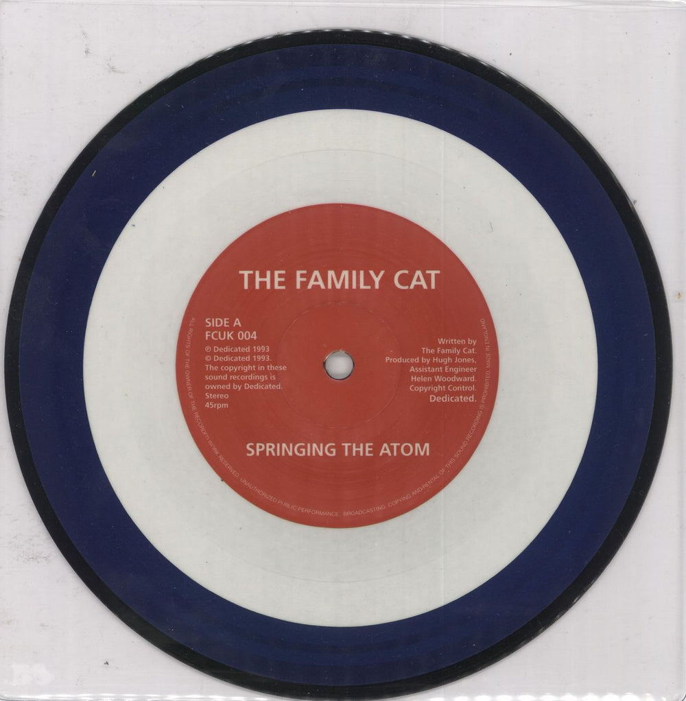 The Family Cat Springing The Atom UK 7" vinyl single (7 inch record / 45) FCUK004