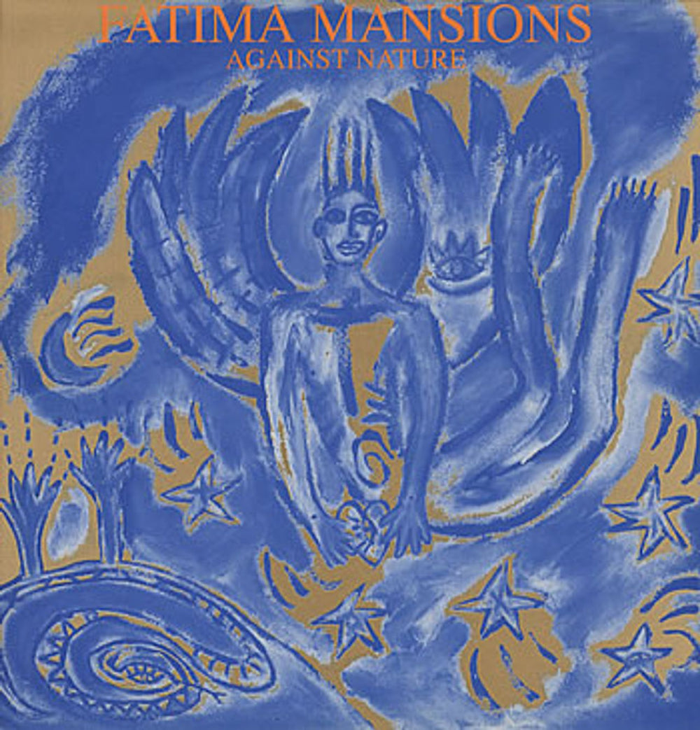 The Fatima Mansions Against Nature - brown & blue p/s Dutch vinyl LP album (LP record) KWLP11